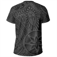 Polynesian Hawaiian Style Tribal Tattoo Gray T Shirt - Polynesian Pride