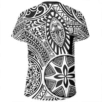 Polynesian Hawaiian Style Tribal Tattoo White T Shirt - Polynesian Pride