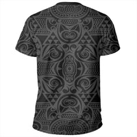 Polynesian Kakau Turtle Gray T Shirt - Polynesian Pride