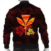 Polynesian Kanaka Maoli Flower Bomber Jacket AH - Polynesian Pride