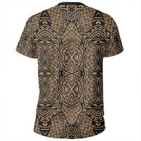 Polynesian Lauhala Mix Gold T Shirt - Polynesian Pride