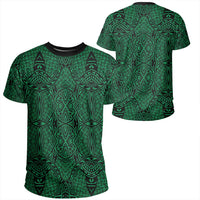 Polynesian Lauhala Mix Green T Shirt Unisex Polyester - Polynesian Pride