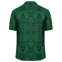 Polynesian Lauhala Mix Green Hawaiian Shirt - Polynesian Pride