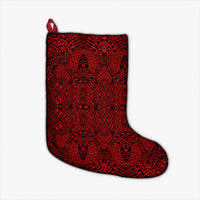 Polynesian Lauhala Mix Red Christmas Stocking - Polynesian Pride