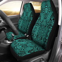 Polynesian Lauhala Mix Turquoise Car Seat Cover - Polynesian Pride