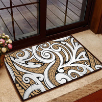 Polynesian Maori Ethnic Ornament Gold Hawaii Door Mat - Polynesian Pride