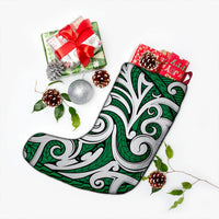 Polynesian Maori Ethnic Ornament Green Christmas Stocking - Polynesian Pride