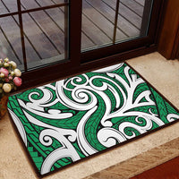 Polynesian Maori Ethnic Ornament Green Hawaii Door Mat - Polynesian Pride