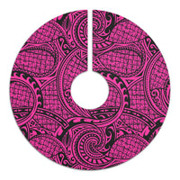 Polynesian Maori Lauhala Pink Tree Skirt - Polynesian Pride