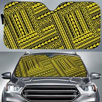 Polynesian Nation Car Sun Shade Auto Sun Shade Universal Fit Yellow - Polynesian Pride