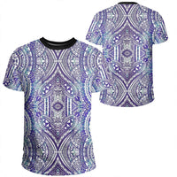 Polynesian Symmetry Gardient Violet T Shirt Unisex Polyester - Polynesian Pride