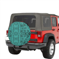 Polynesian Symmetry Turquoise Hawaii Spare Tire Cover - Polynesian Pride