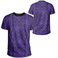 Polynesian Symmetry Violet T Shirt Unisex Polyester - Polynesian Pride