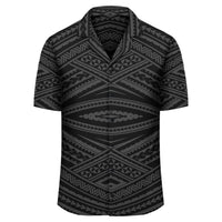 Polynesian Tatau Gray Hawaiian Shirt - Polynesian Pride