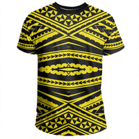 Polynesian Tatau Yellow T Shirt - Polynesian Pride