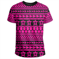 Polynesian Tattoo Tribal Pink T Shirt - Polynesian Pride