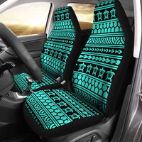 Polynesian Tattoo Tribal Turquoise Car Seat Cover - Polynesian Pride