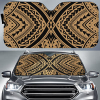 Polynesian Tradition Car Sun Shade Auto Sun Shade Universal Fit Gold - Polynesian Pride