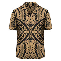Polynesian Tradition Gold Hawaiian Shirt - Polynesian Pride