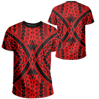 Polynesian Tradition Red T Shirt Unisex Polyester - Polynesian Pride