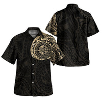 Polynesian Hawaiian Shirt - Polynesian Tattoo Style Version 2 Gold - Polynesian Pride