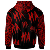 Polynesian Hoodie Funny Style Special Version Red - Polynesian Pride