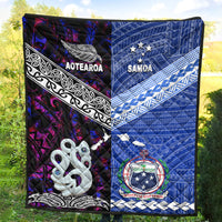 New Zealand And Samoa Premium Quilt Together - Purple LT8 - Polynesian Pride