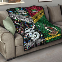New Zealand And Vanuatu Premium Quilt Together - Paua Shell LT8 - Polynesian Pride