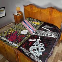 New Zealand And Niue Premium Quilt Together - Red LT8 - Polynesian Pride