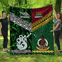 New Zealand And Vanuatu Premium Quilt Together - Green LT8 Green - Polynesian Pride