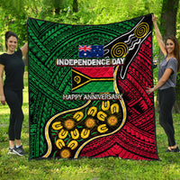 Vanuatu Mix Aboriginal Happy Independence Day Premium Quilt LT6 Red - Polynesian Pride