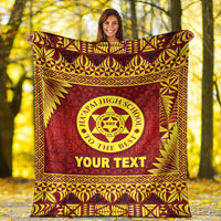 (Custom Personalised) Tonga Ha'apai High School Premium Blanket Simplified Version LT8 - Polynesian Pride