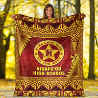 Tonga Niuafo'ou High School Premium Blanket Simplified Version LT8 - Polynesian Pride