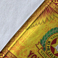 (Custom Personalised) Tonga Vava'u High School Premium Blanket Simplified Version - Gold LT8 - Polynesian Pride