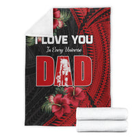 Happy Fathers Day Premium Blanket Polynesian Best Dad Ever LT13 - Polynesian Pride