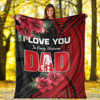 Happy Fathers Day Premium Blanket Polynesian Best Dad Ever LT13 - Polynesian Pride