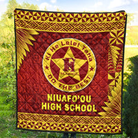 Tonga Niuafo'ou High School Premium Quilt Simplified Version LT8 - Polynesian Pride