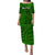 (Custom Personalised) Polynesian Puletasi Dress Tapa Tribal Tattoo Vintage Ver.06 LT14 Green - Polynesian Pride
