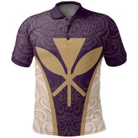 Custom Hawaii Kanaka Map Polo Shirt Special Edition James Style Purple - Polynesian Pride