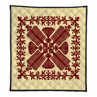 Hawaii Quilt - Queen Kapi'olani's Quilting Style Quilt - AH Beige - Polynesian Pride
