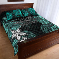 (Custom Personalised) Polynesian Fathers Day Quilt Bed Set I Love You In Every Universe - Turquoise LT8 - Polynesian Pride