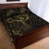 Hawaii Quilt Bed Set - King Of Hawaii With Hawaiian Girls Yellow Version - Polynesian Pride