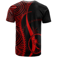 Chuuk Custom T Shirt Red Micronesian Tentacle Tribal Pattern - Polynesian Pride