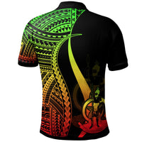 Vanuatu Polo Shirt Reggae Polynesian Tentacle Tribal Pattern - Polynesian Pride