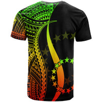 Cook Islands T Shirt Reggae Polynesian Tentacle Tribal Pattern - Polynesian Pride