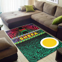 Shefa Province Area Rug Vanuatu Pig Tusk Polynesian Flag Style LT14 - Polynesian Pride