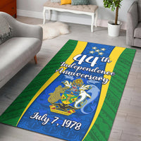 Solomon Islands Day Area Rug 44 Years Independence Anniversary LT13 Green - Polynesian Pride