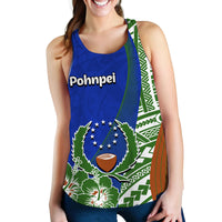 Pohnpei Of Micronesia Women Tank Top Vibe Style LT6 Blue - Polynesian Pride