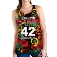 Vanuatu Yumi 42 Women Tank Top LT6 Black - Polynesian Pride