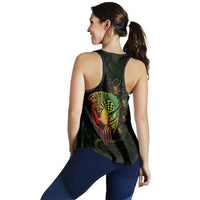 Hawaii Warrior Hibiscus Polynesian Racerback Tank - Flo Style - AH - Polynesian Pride